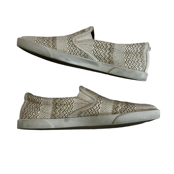 Jimmy Choo Demi Woven Slip-On Skate Sneakers Cream Slip Ons Authentic US 10 - Picture 10 of 13